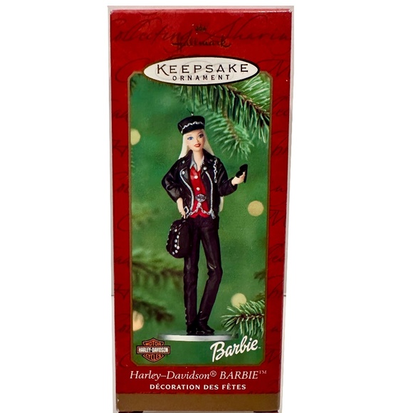 Hallmark Harley Davidson Barbie Christmas Ornament - Picture 1 of 3